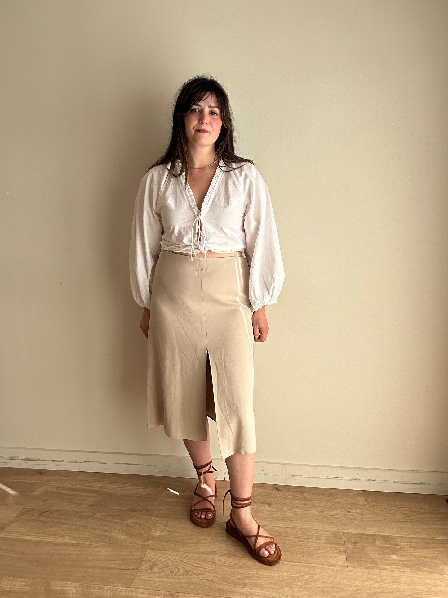 Massimo Dutti NEW Split Skirt, XL