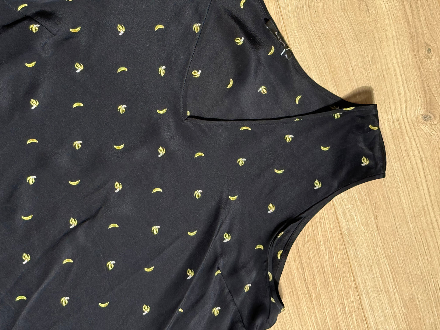 Paul Smith Silk Banana Print Top, 10-12