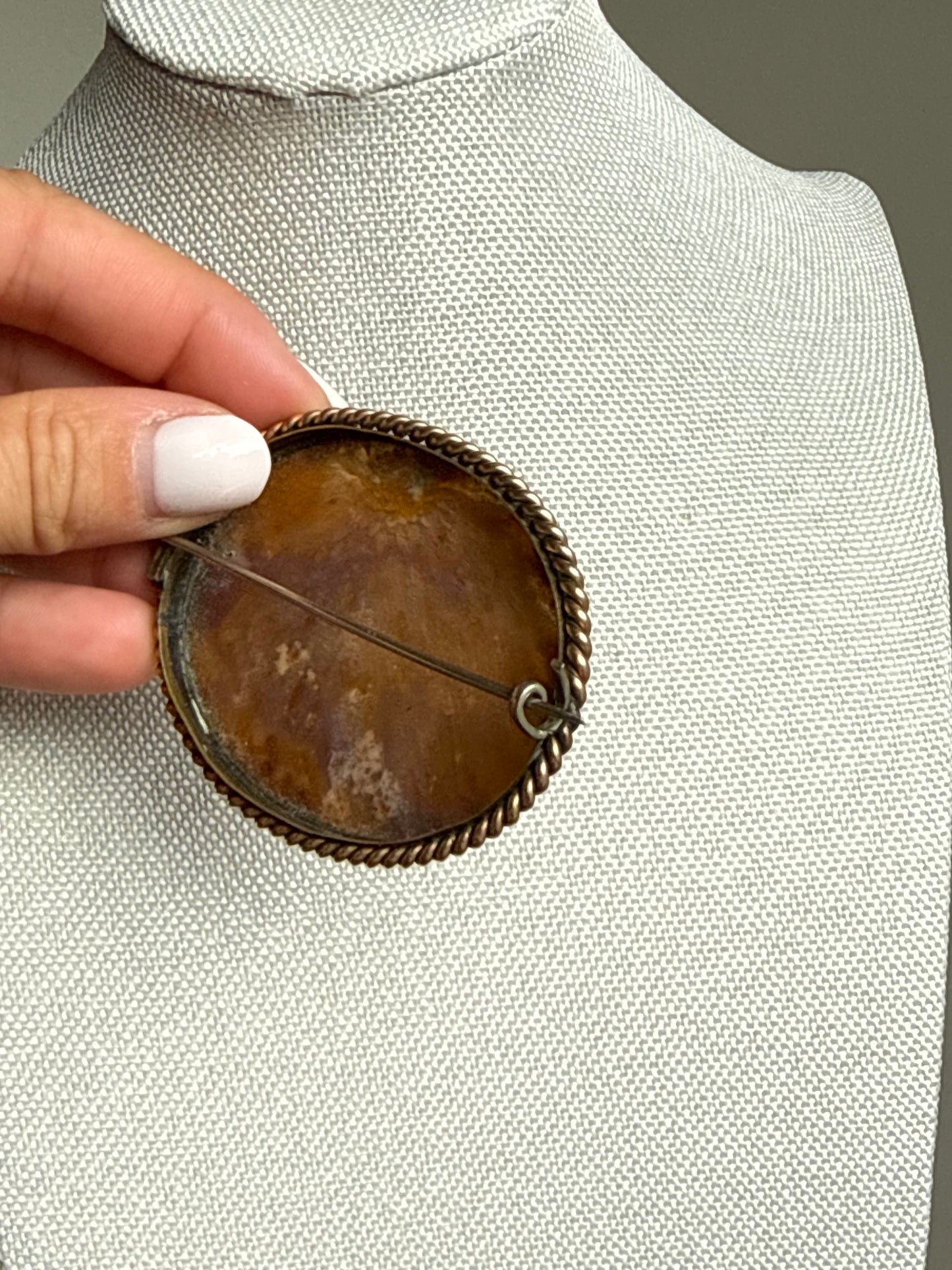 Antique Agate Brooch
