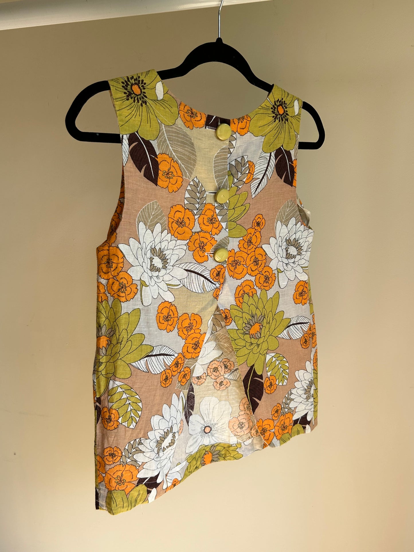 Topshop 70's Floral Top - Size 10