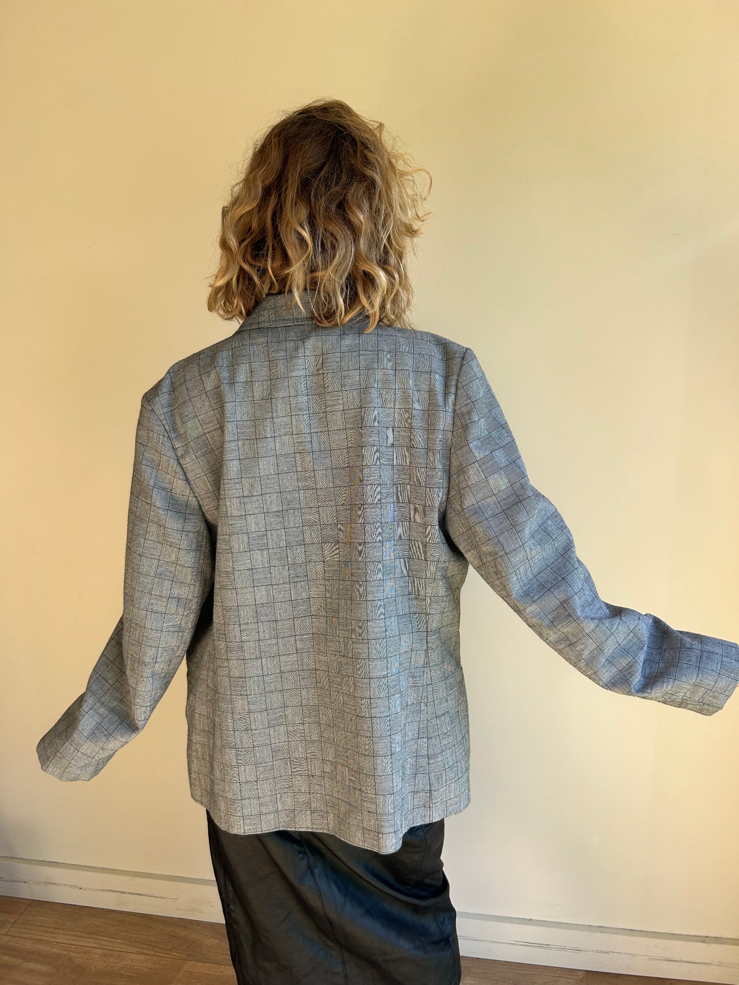 80’s Kays Vintage Check Skirt Suit, 8-10