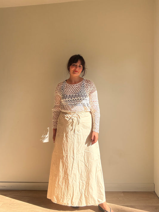 H&M Cotton Maxi Skirt, XS