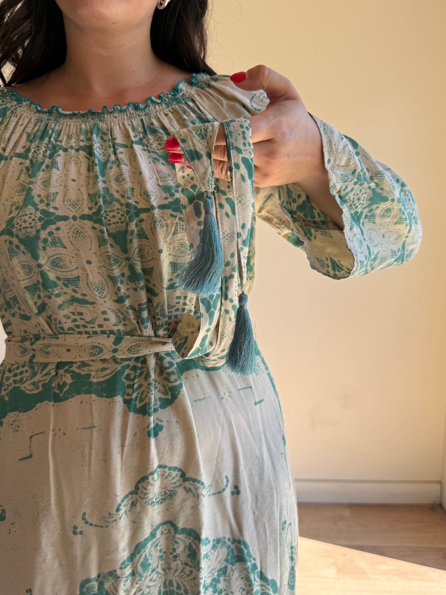 Tribe and Fable Printed Floaty Maxi Dress, One Size