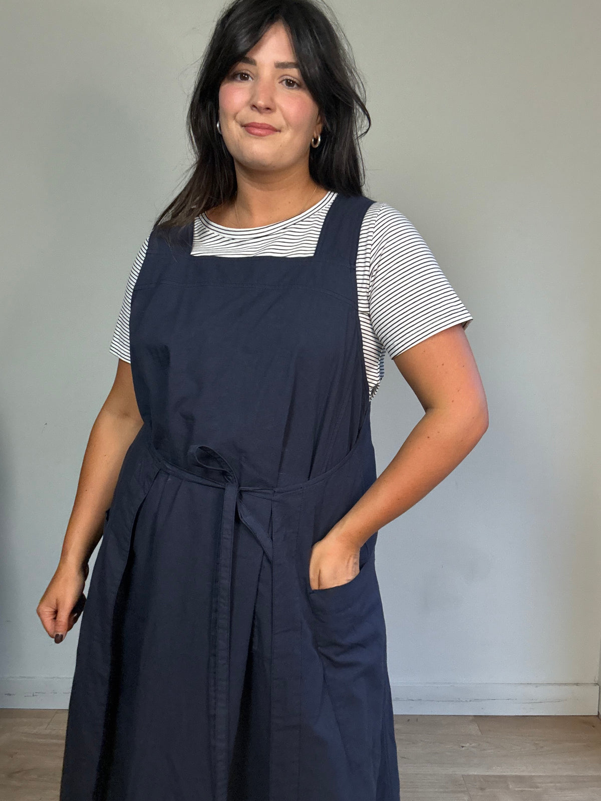 Toast Tie Sides Apron Dress, S/M