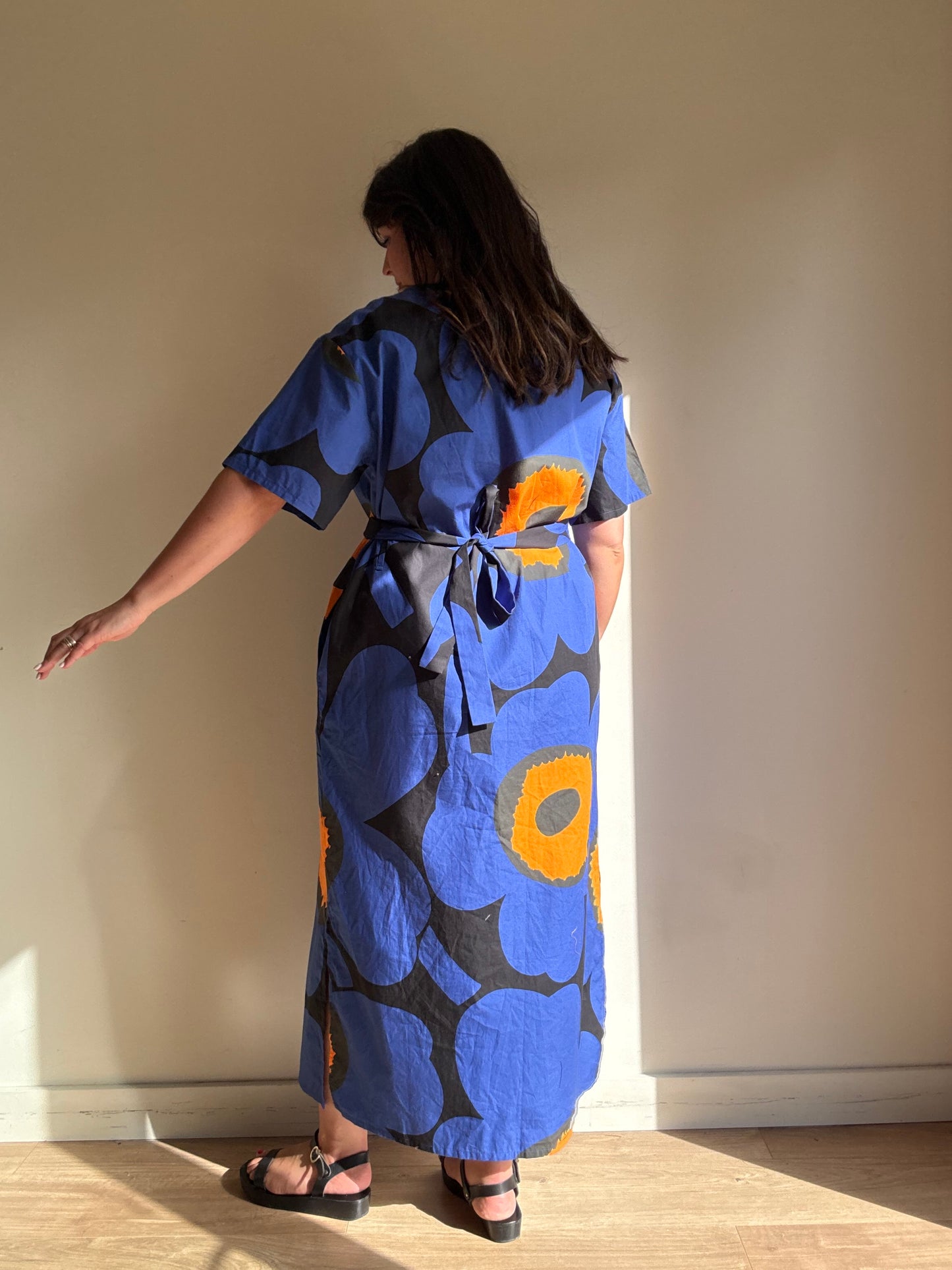 Marimekko Cotton Floral Belted Dress, 42