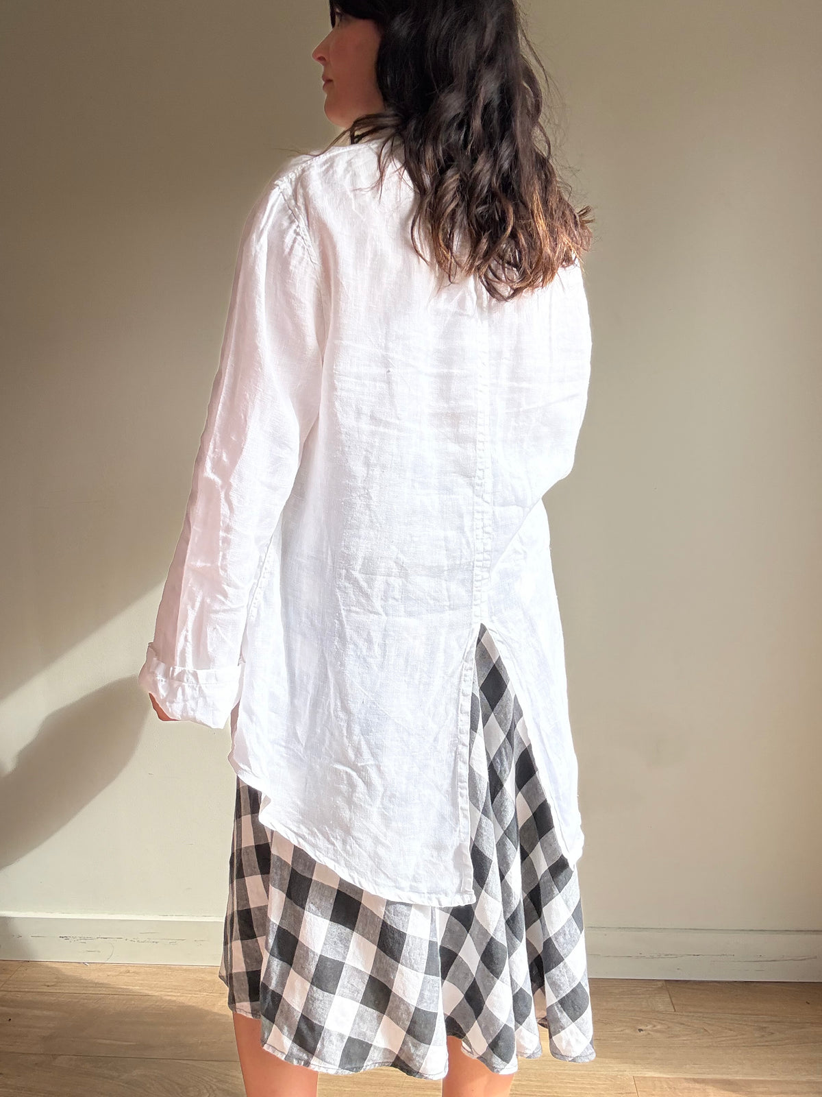 Pure Linen Loose Shirt, L