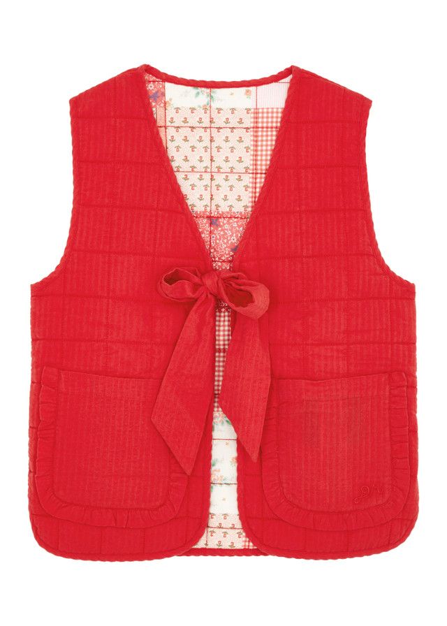 Damson Madder NEW Reversible Quilted Gilet Waistcoat, 20