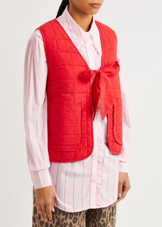 Damson Madder NEW Reversible Quilted Gilet Waistcoat, 20
