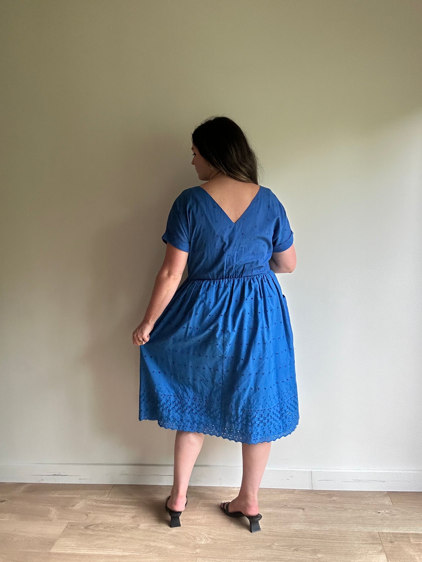 Vintage Embroidered Midi Dress, 12