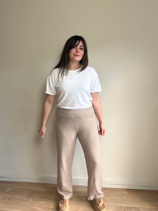 Arket Cashmere Wide Leg Trousers, M