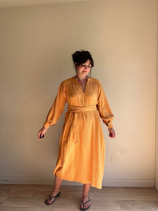 Justine Tabak Gauze Waffle Dress, S