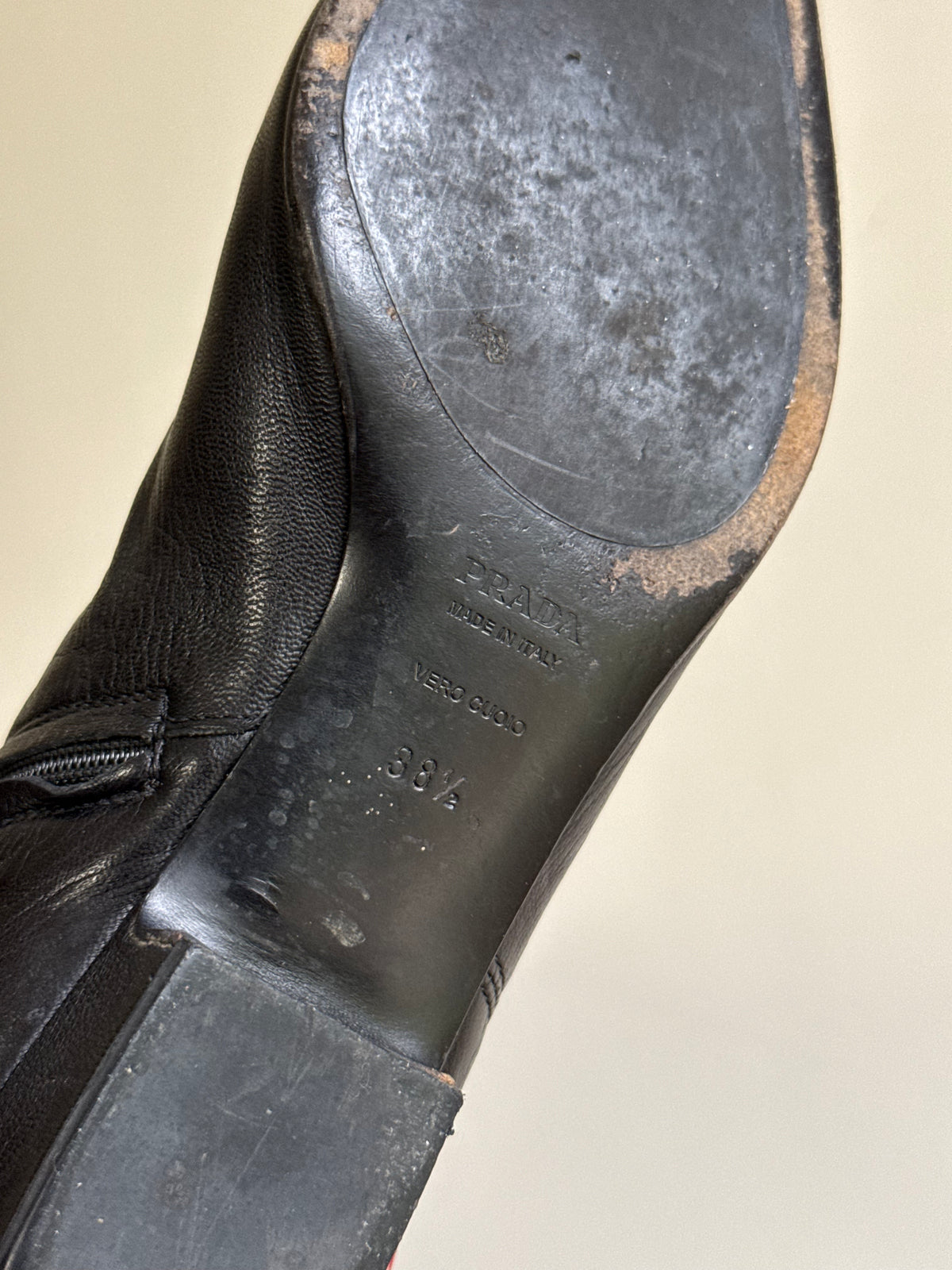 90's Prada Knee High Boots, 38.5