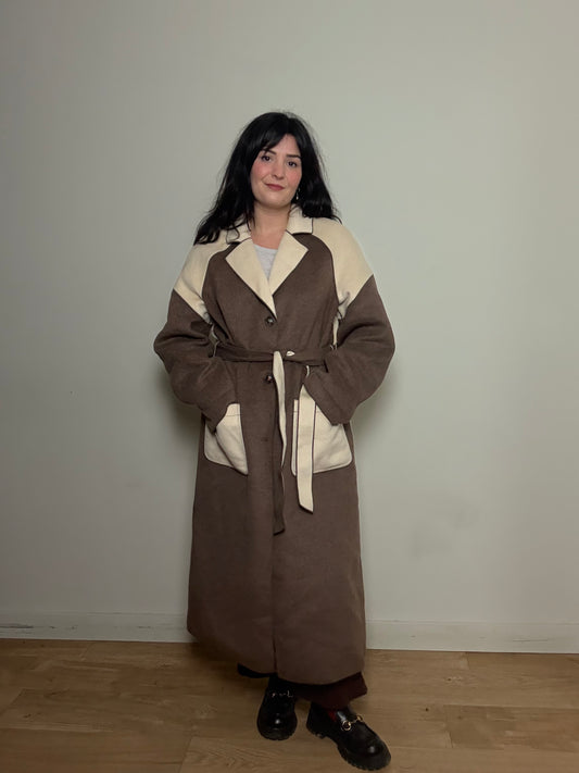 White Stuff Contrast Wool Coat, 18