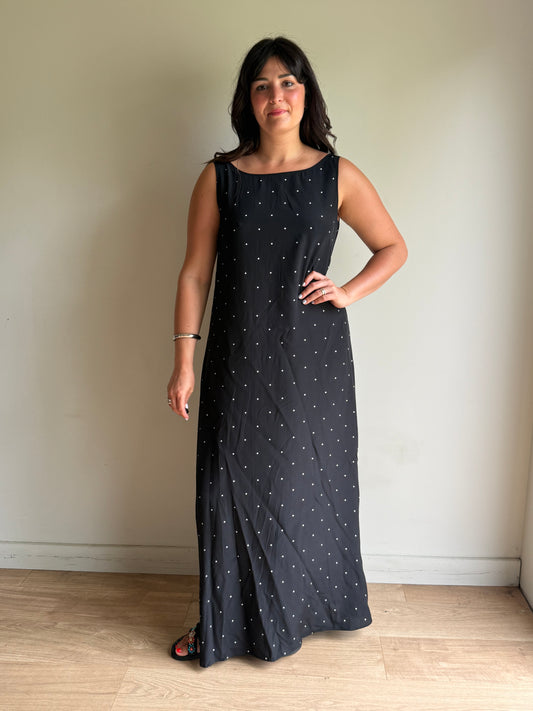 Nicole Farhi Pure Silk Polka Dot Dress, M