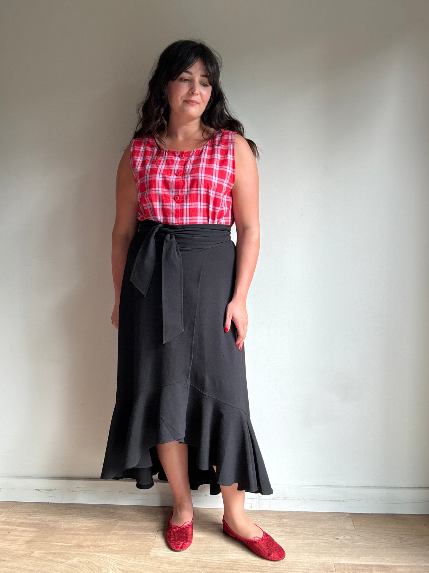 Ganni Frill Wrap Skirt, 40