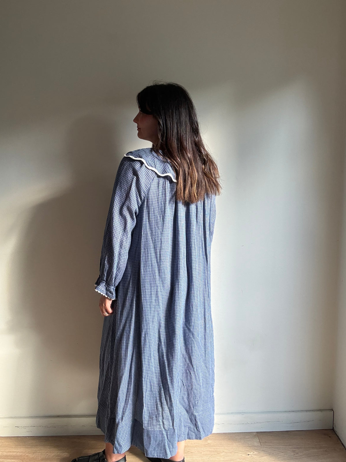 If Only If Check Cotton Dress, Size 1