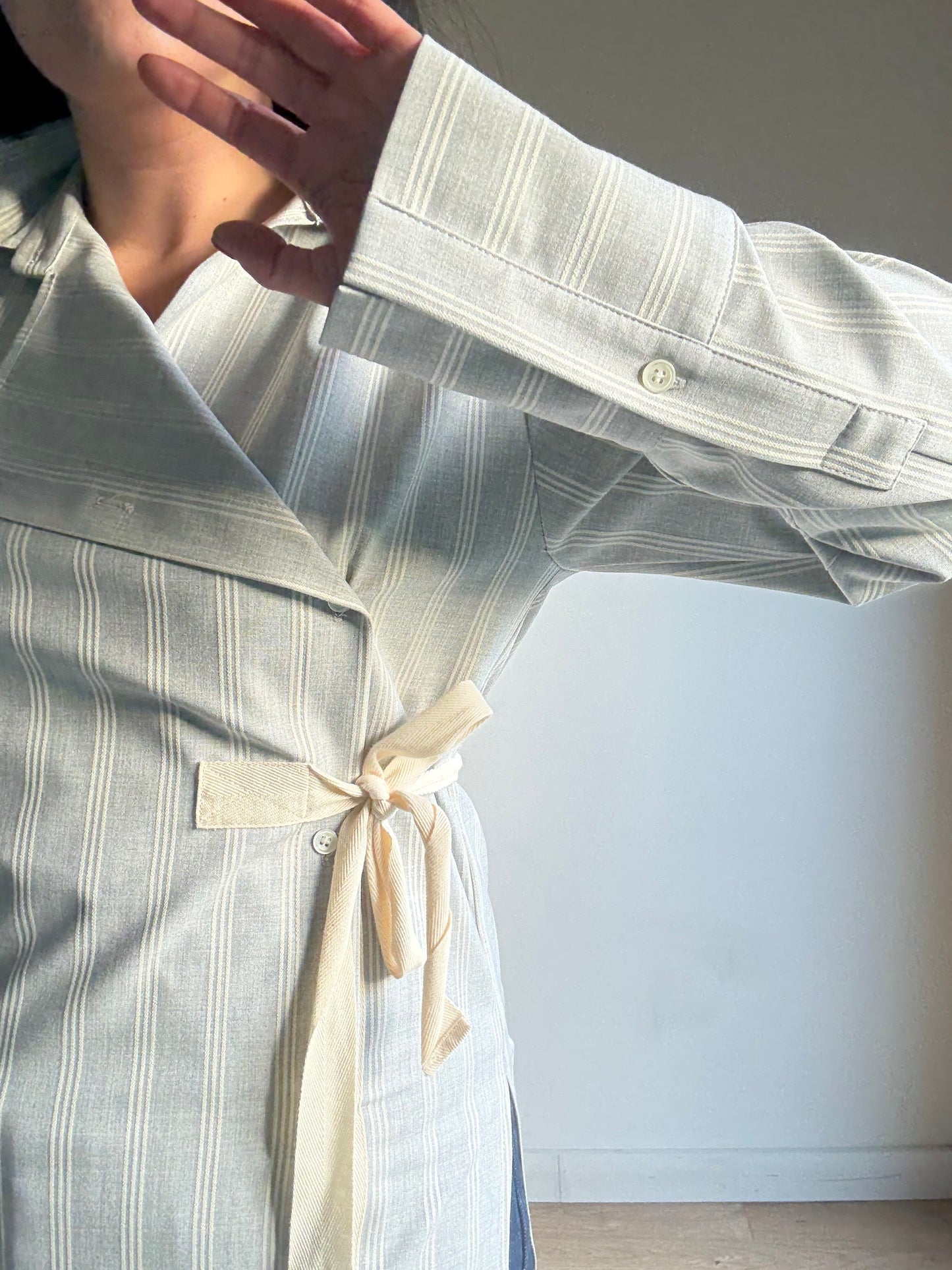 Topshop Boutique NEW Assymetric Stripe Shirt, XS-M