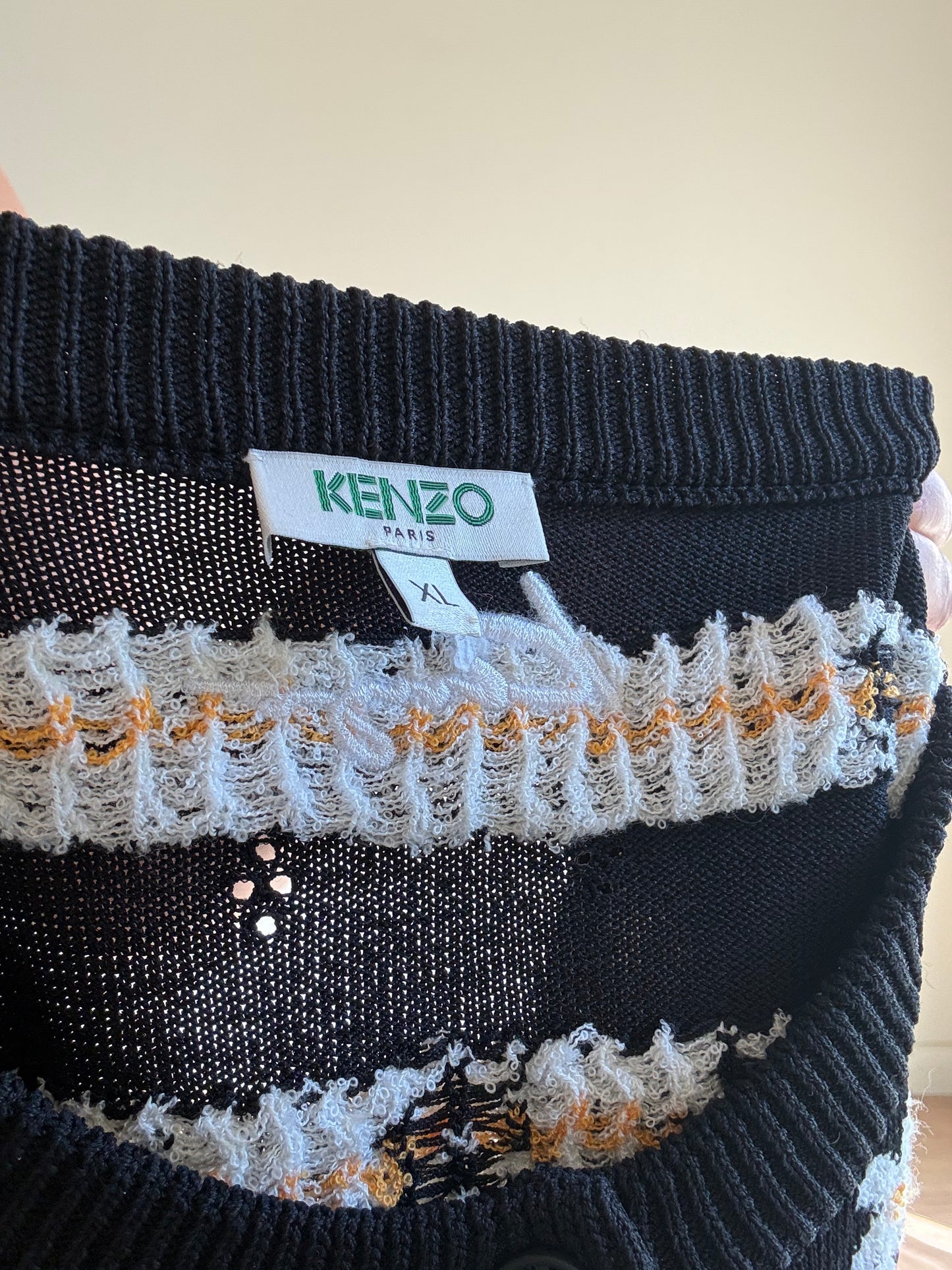 Kenzo 3D Floral Daisy Cardigan, XL