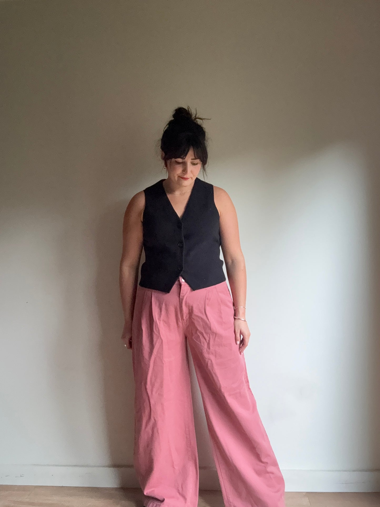 Pink Zara NEW Wide Leg Jeans, 14-16
