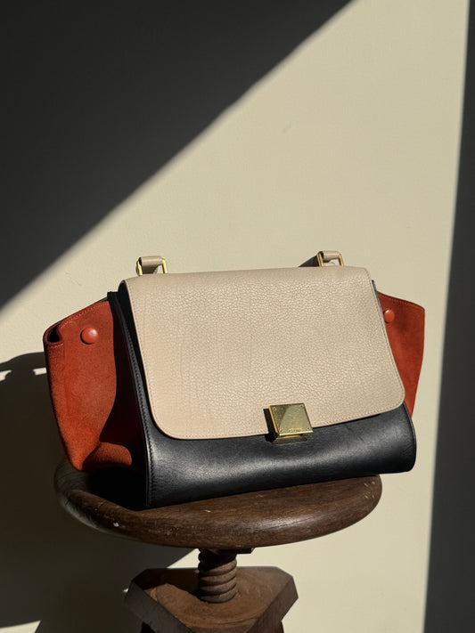 Celine Trapeze Tri-Colour Bag