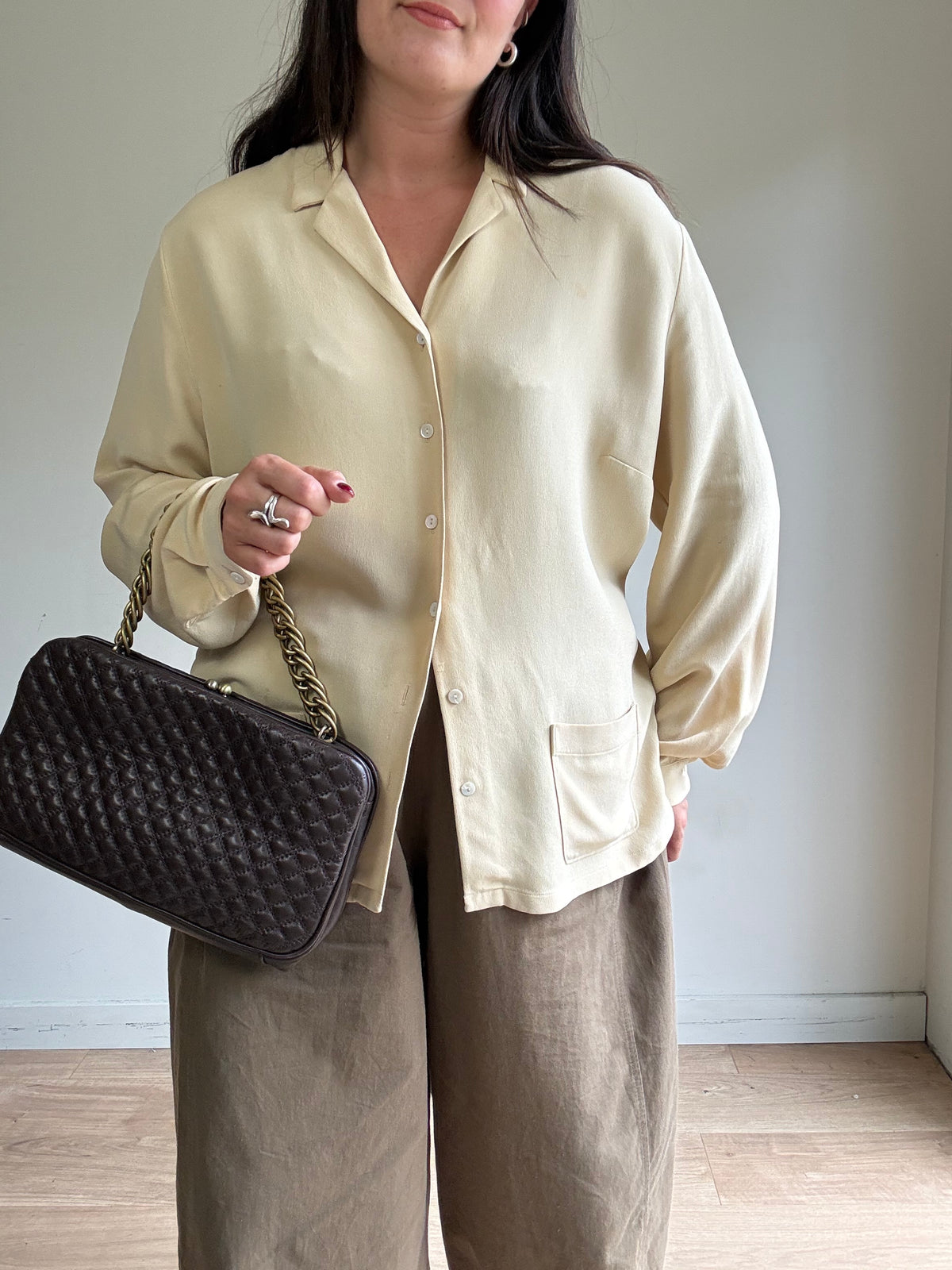 Vintage Dents Quilted Leather Bag