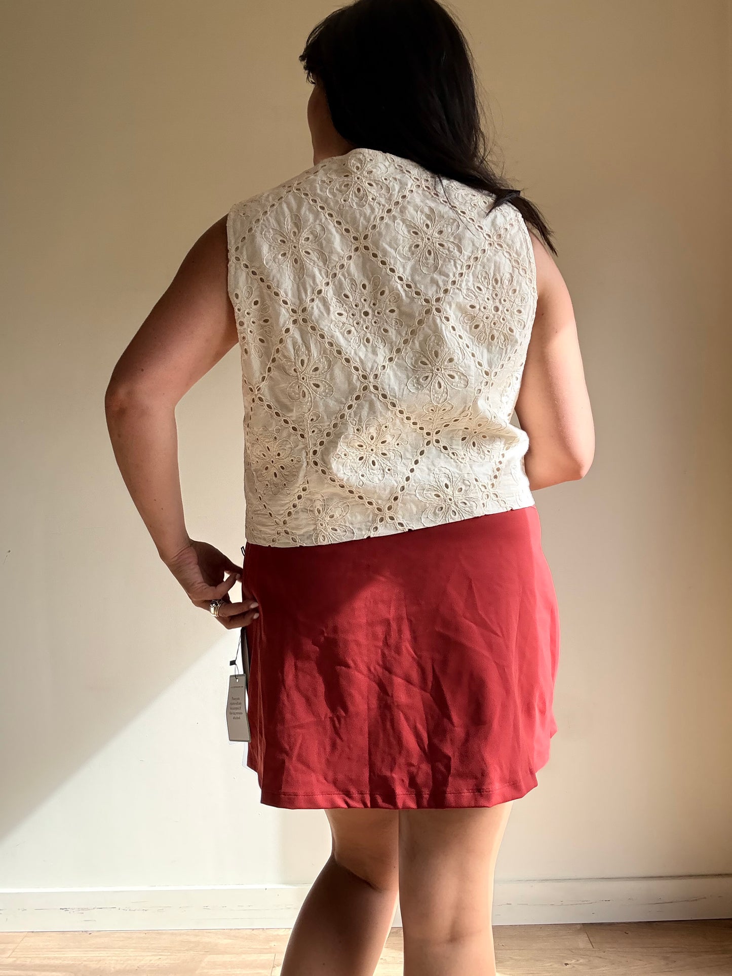 Boden Embroidered Waistcoat Top, 18