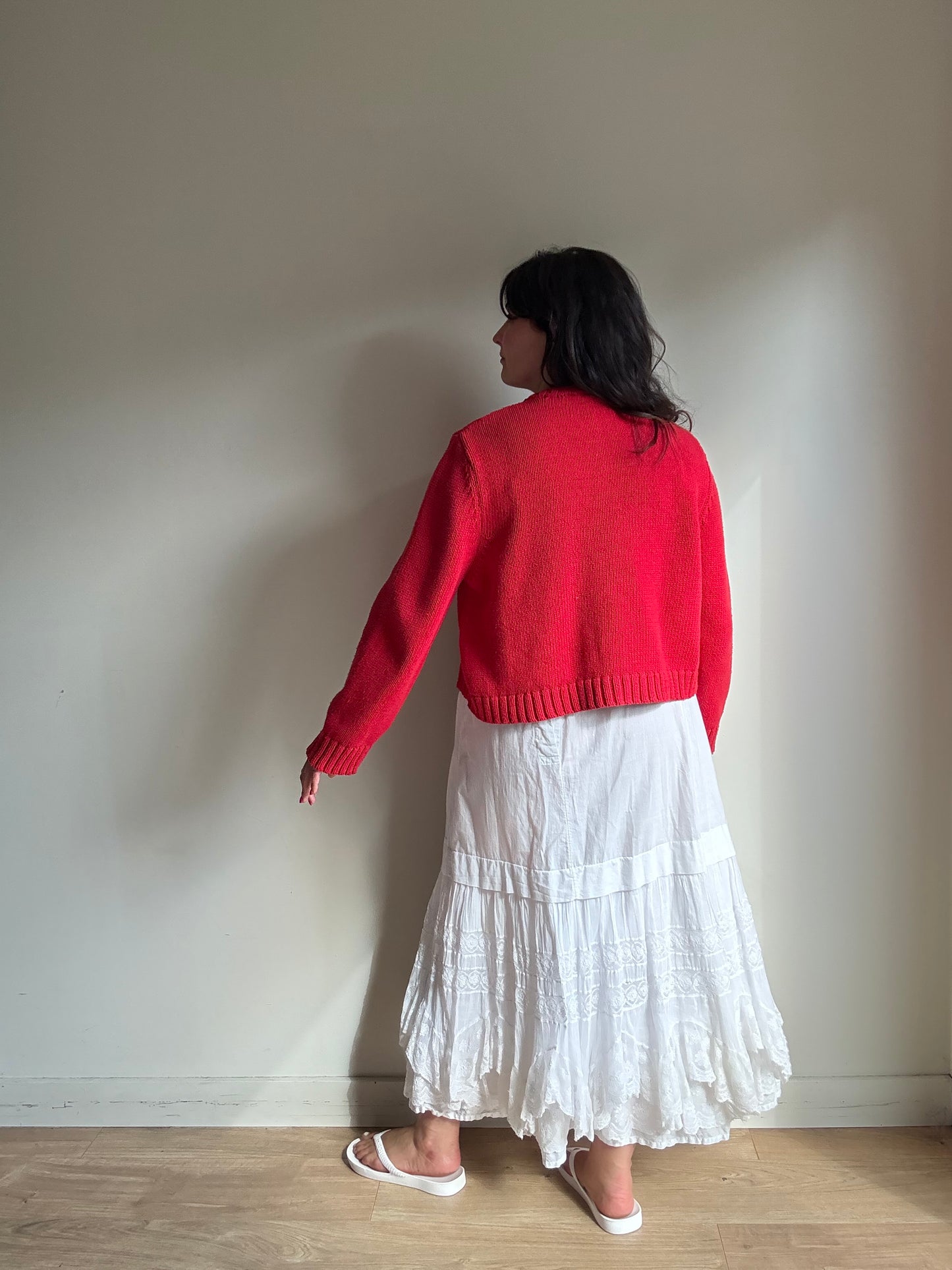 Zara Cotton Mix Cardigan, XL