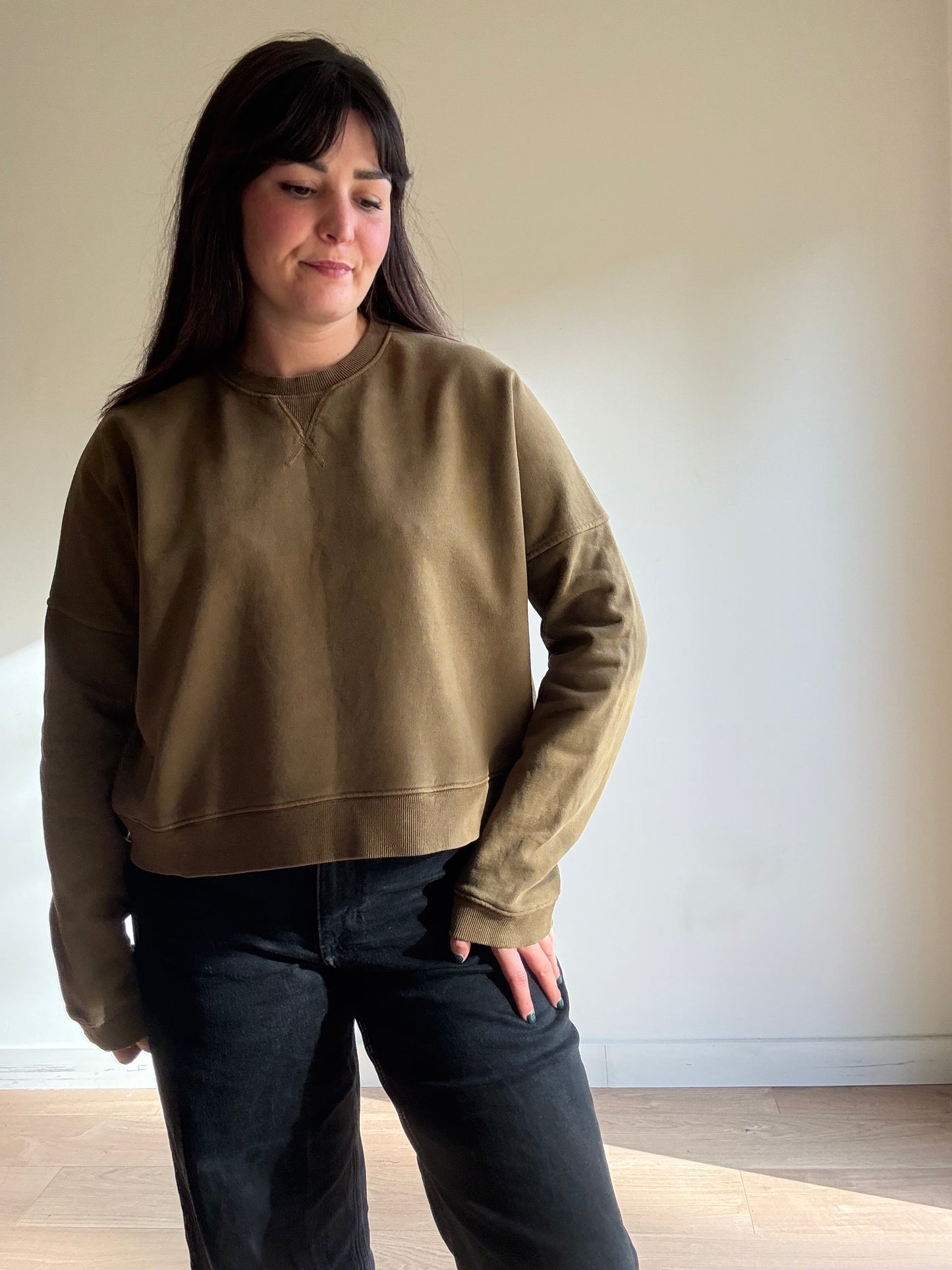 YMC Boxy Crop Sweatshirt, M