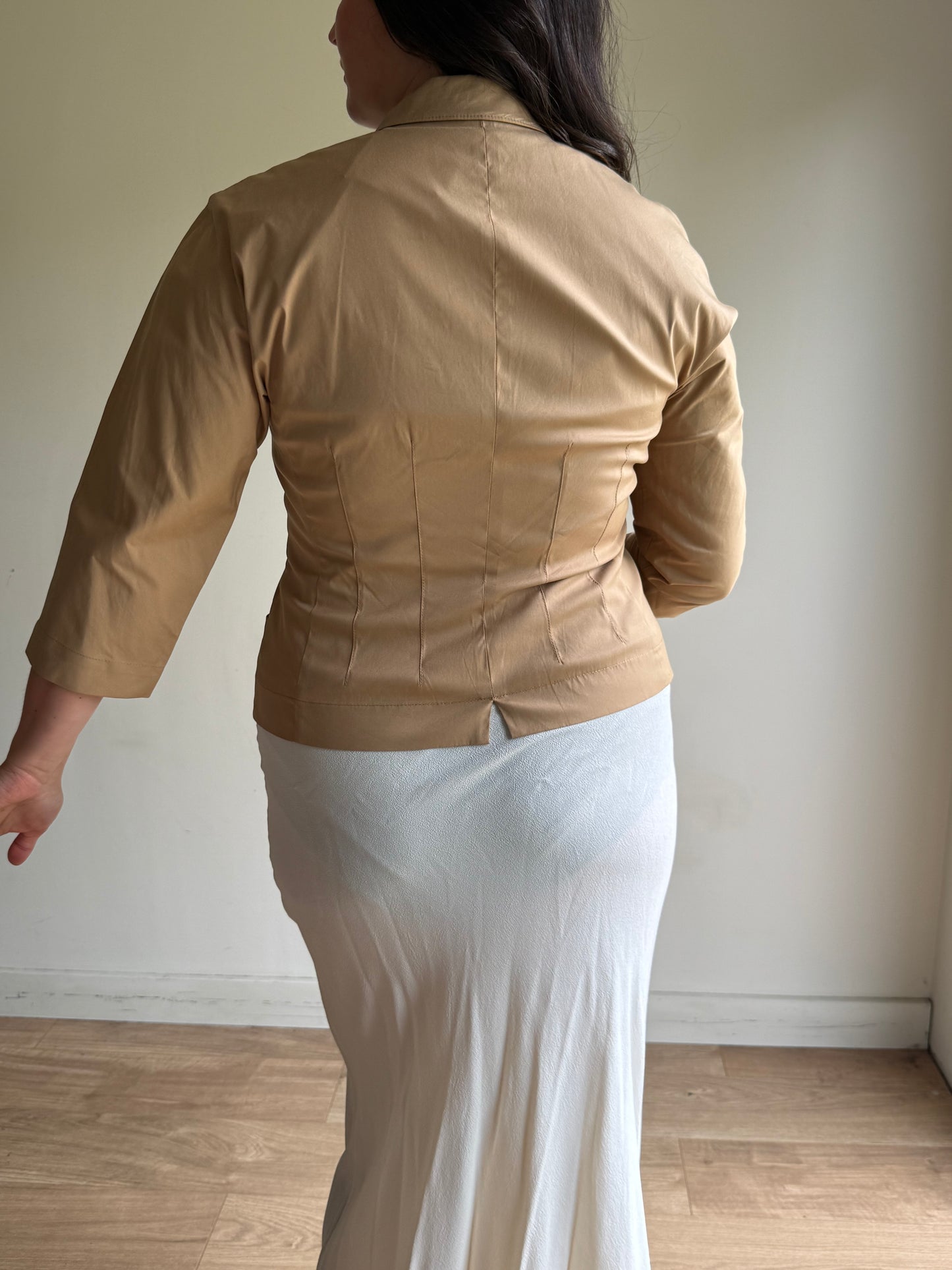 Prada Neat Nylon Tailored Jacket, 10-12