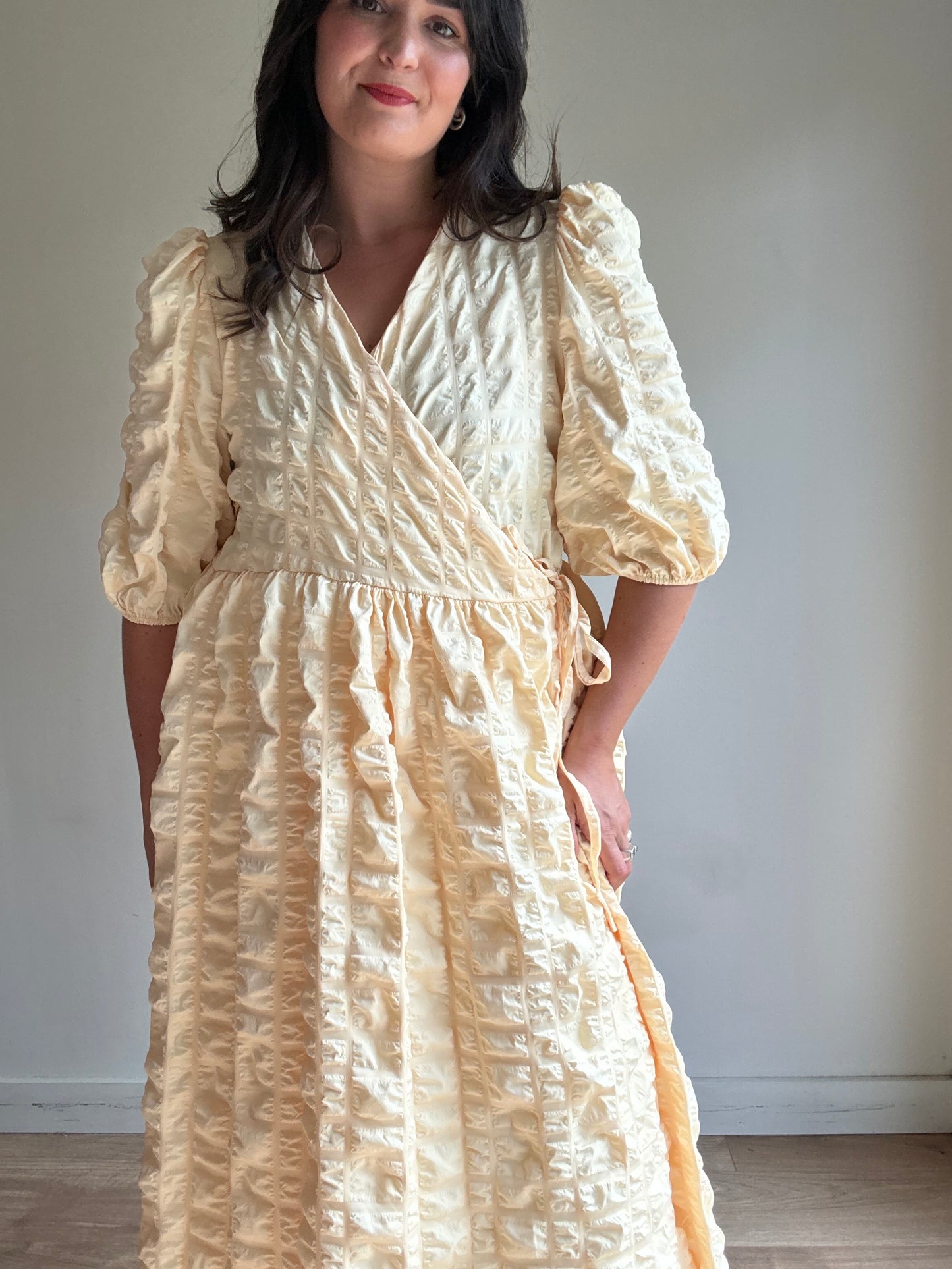 ASOS Textured Wrap Dress, 16