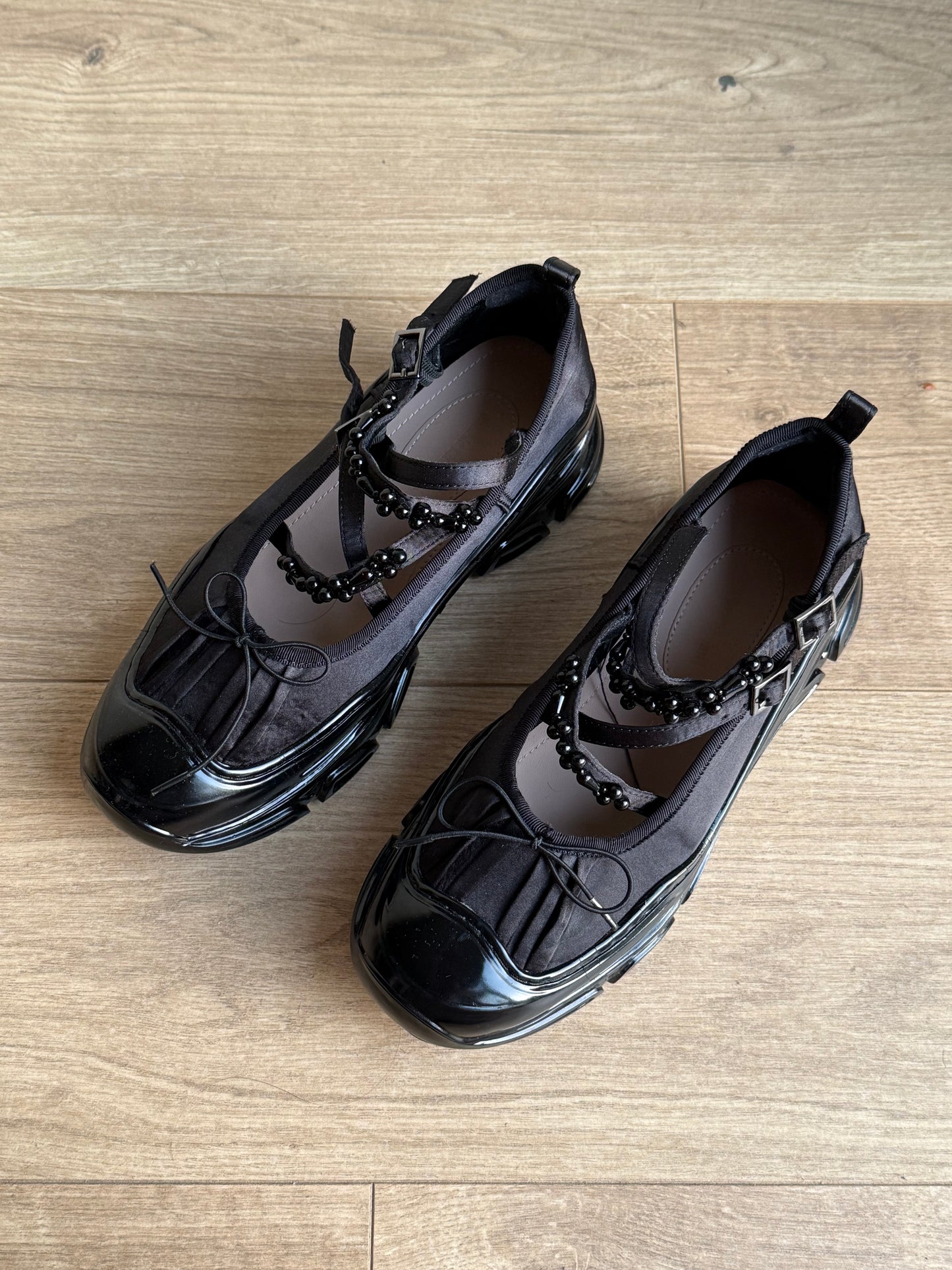 Double Standard Ballet Beaded Sneakers, 40