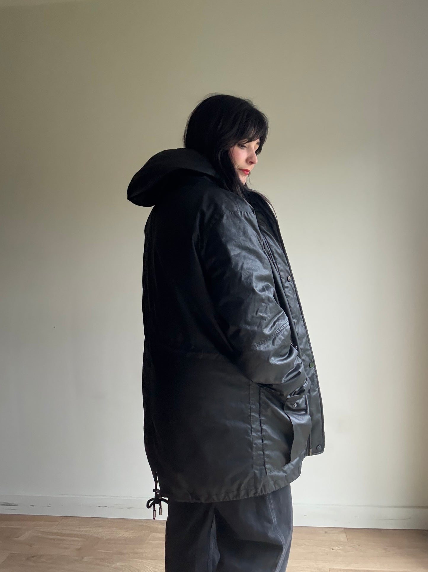 Whistles Faux Fur Lined Parka Coat, L