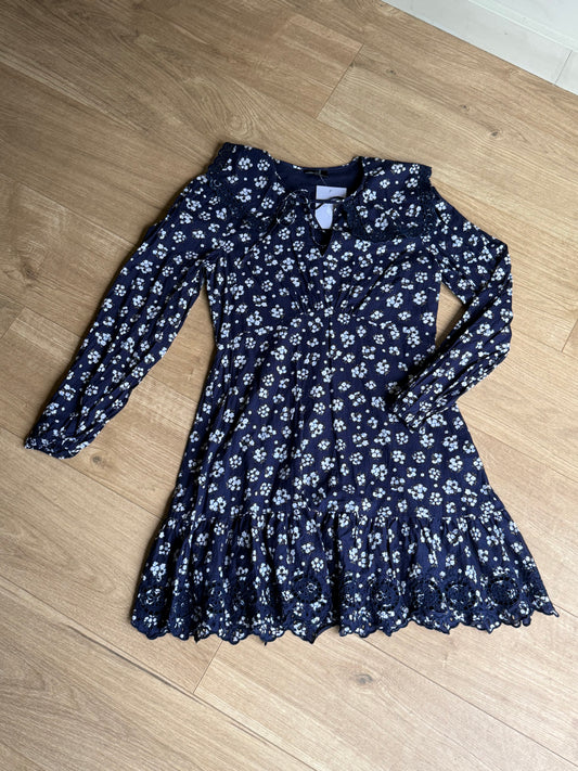 Nobody's Child Floral Collared Mini Dress, 10
