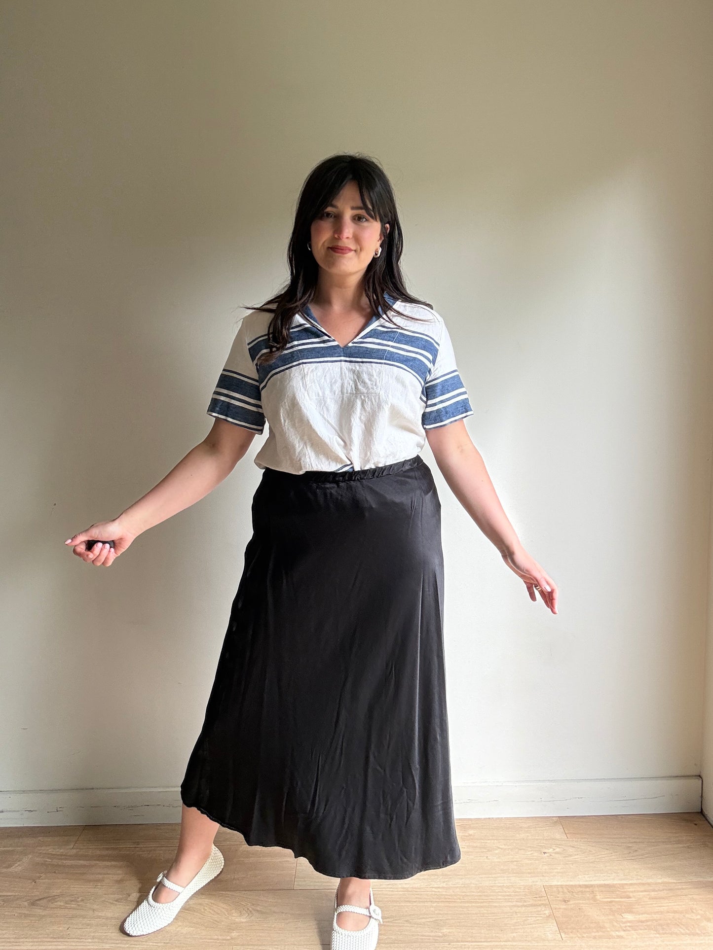 Finery Satin Slip Skirt, 14