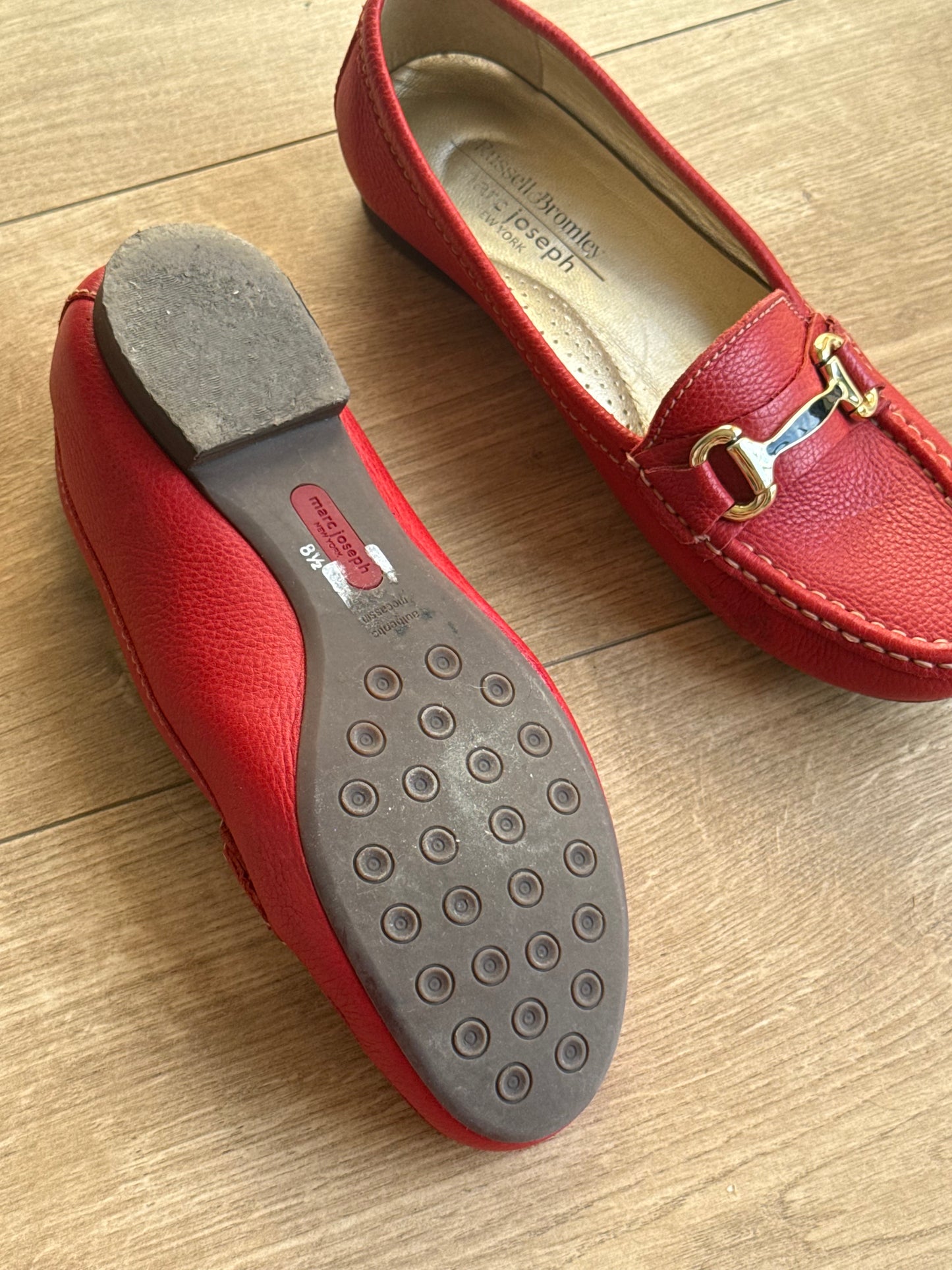 Russell & Bromley Buckle Leather Loafers, UK 6