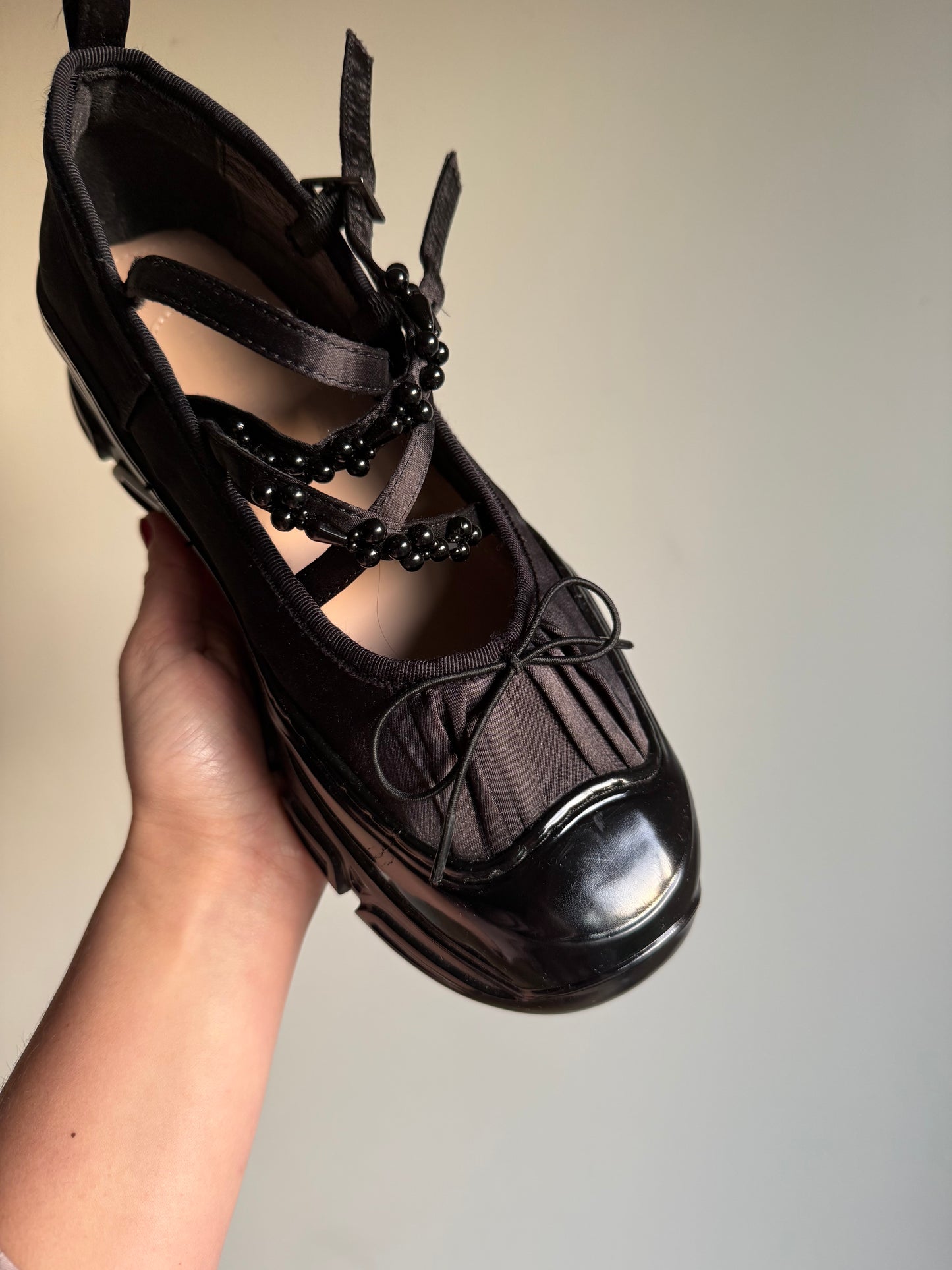 Double Standard Ballet Beaded Sneakers, 40