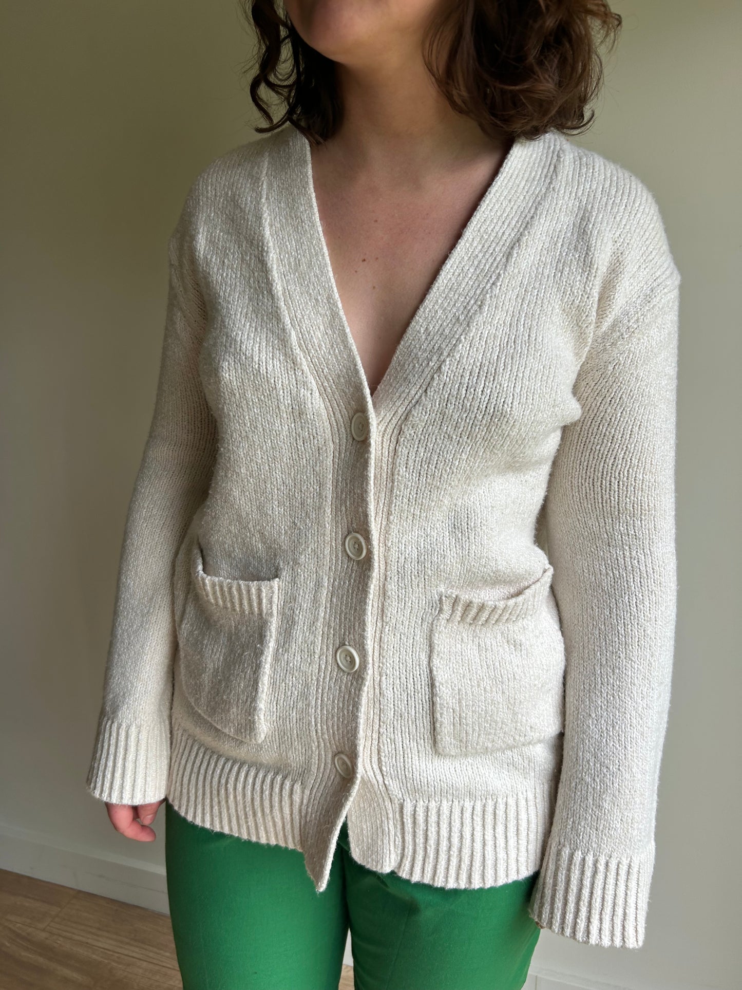 Uniqlo Cream Cardigan - Size XS-S