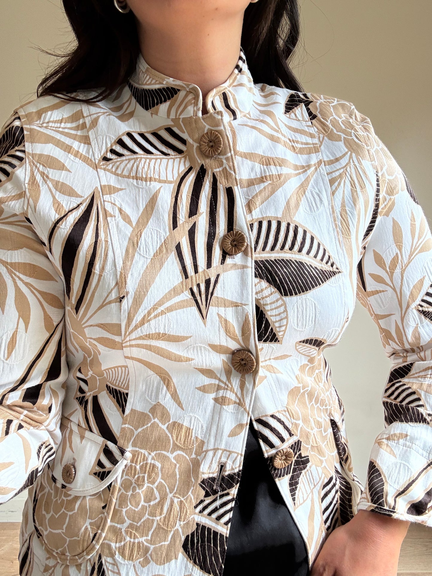 Vintage Marcona Printed Tailored Jacket, S-M