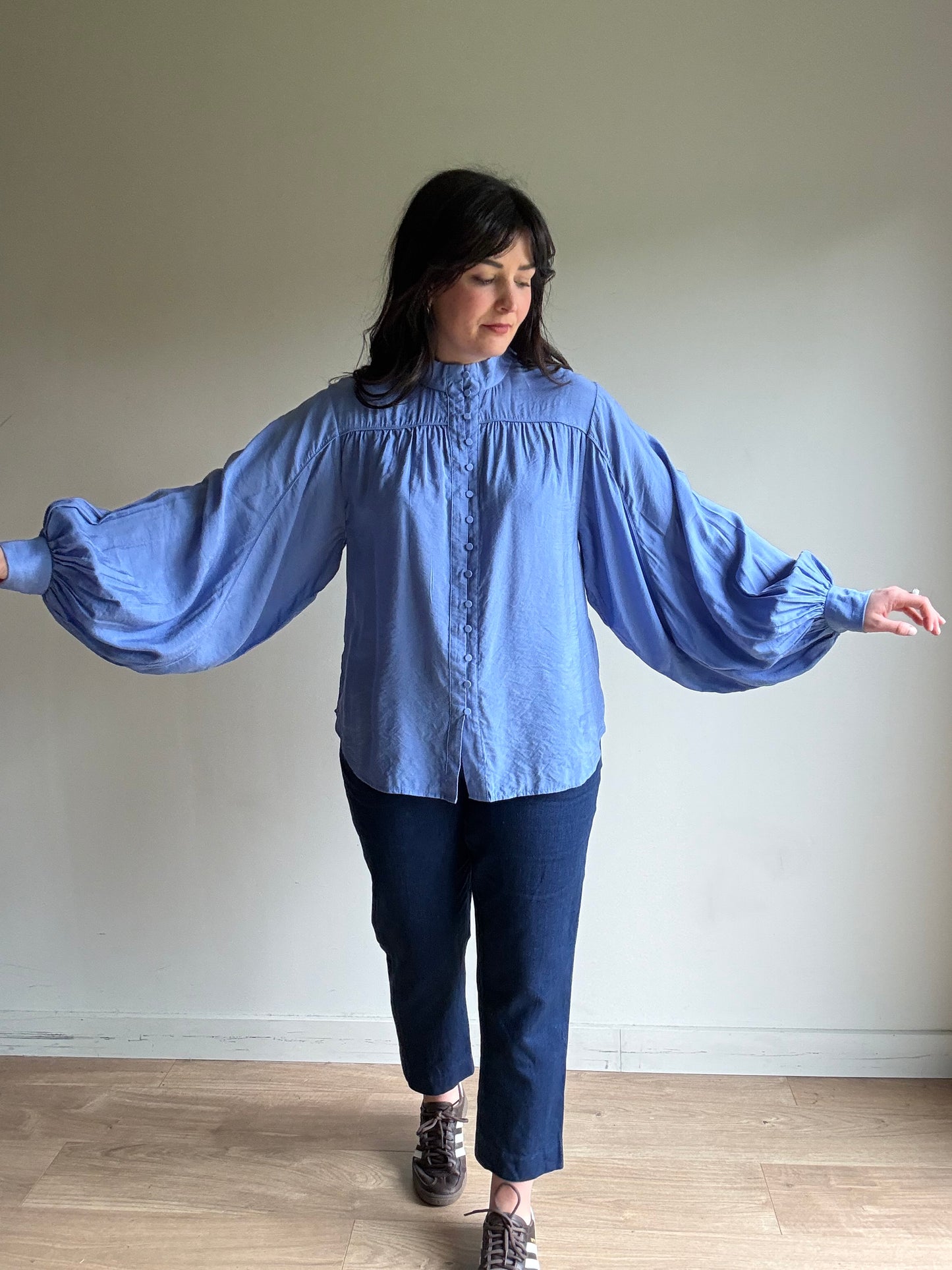 Bruuns Bazaar Floaty Button Up Blouse, 40