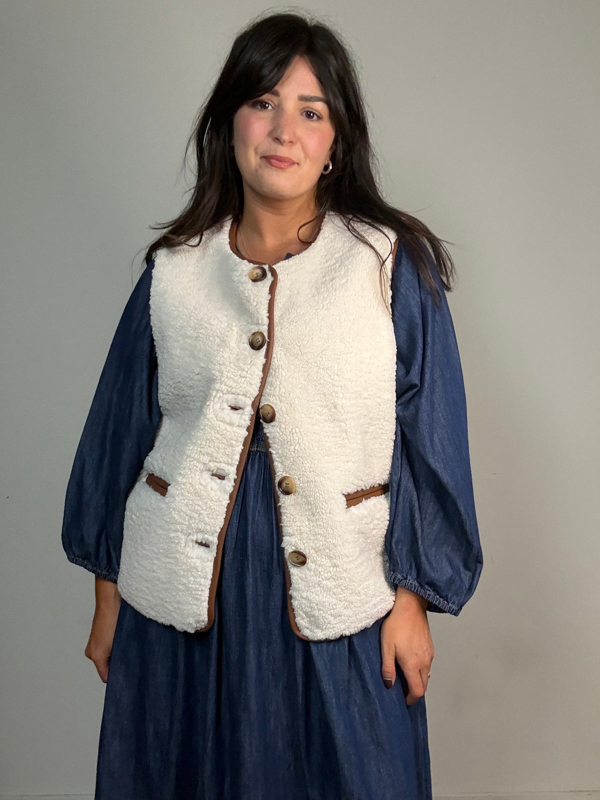 Wyse Borg Teddy Gilet, M