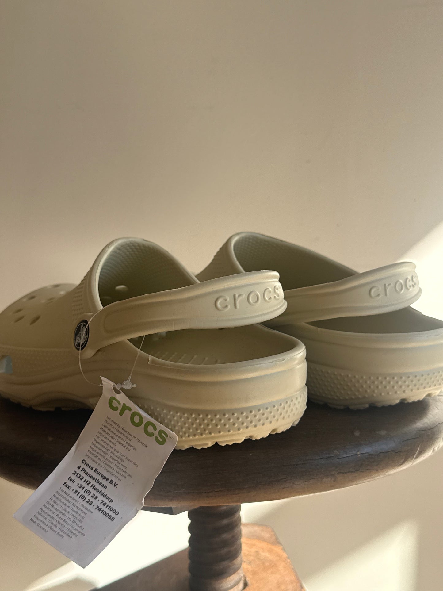 NEW Crocs in Bone / Off-White, Size UK 8