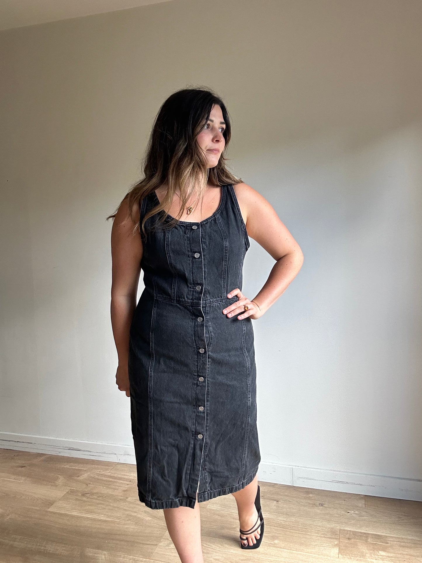 Levis Denim Button Down Dress, L