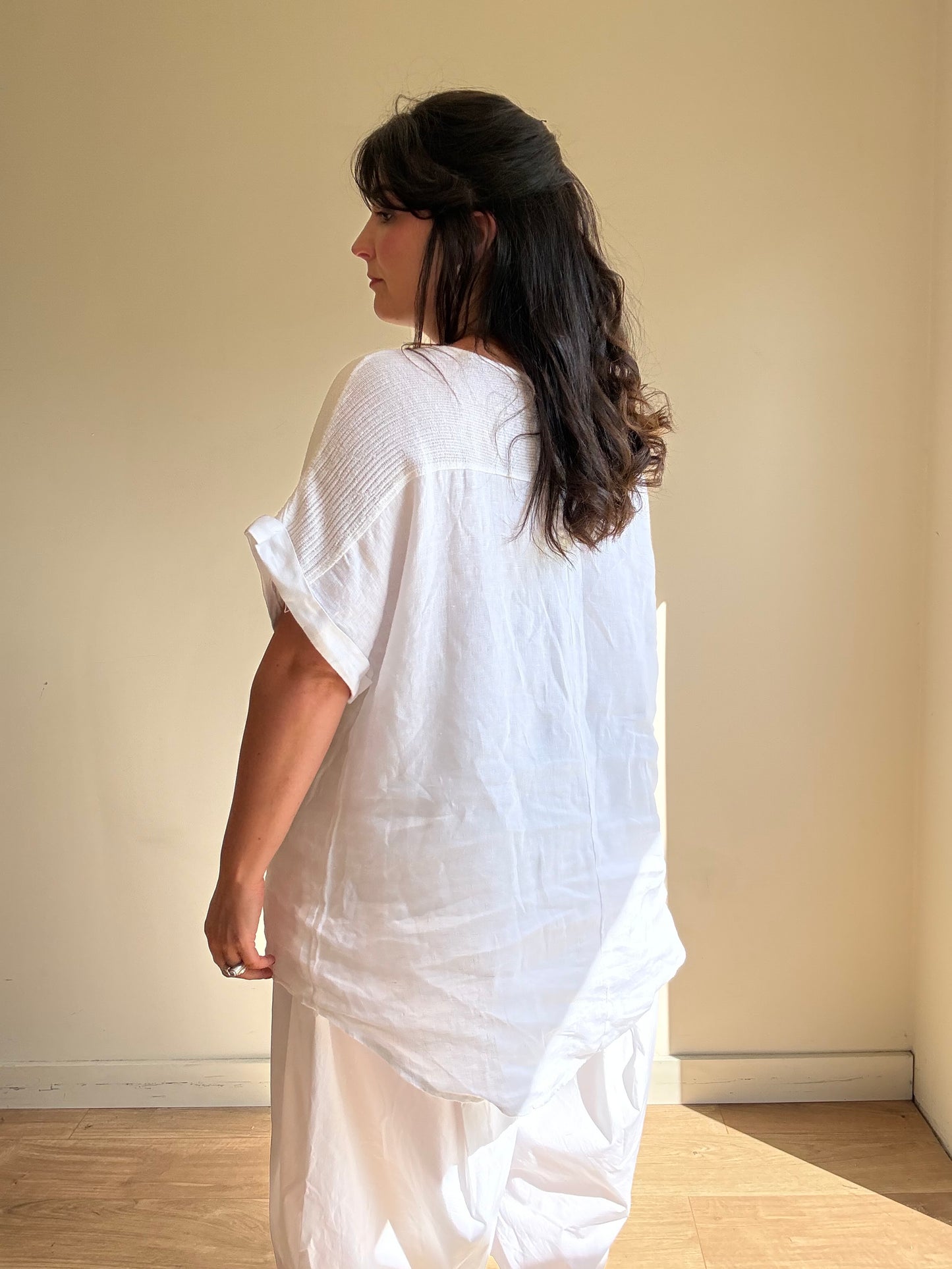 Linen Loose Top, XXL