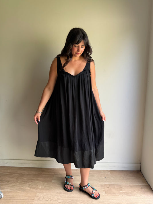 Vintage Nicole Farhi Pure Silk Pleated Panel Dress, 16