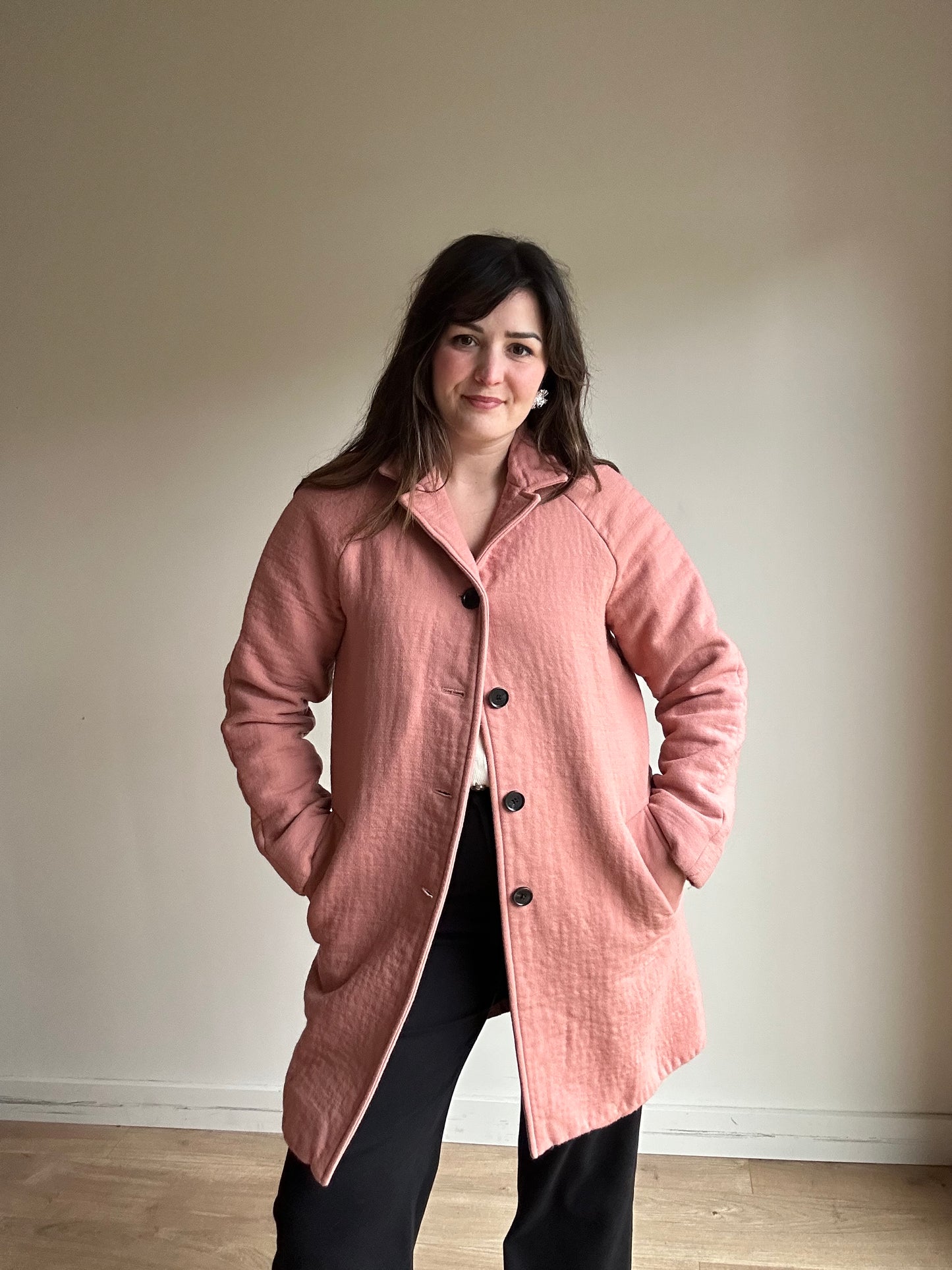 Pink COS Wool Jacket Coat, 42