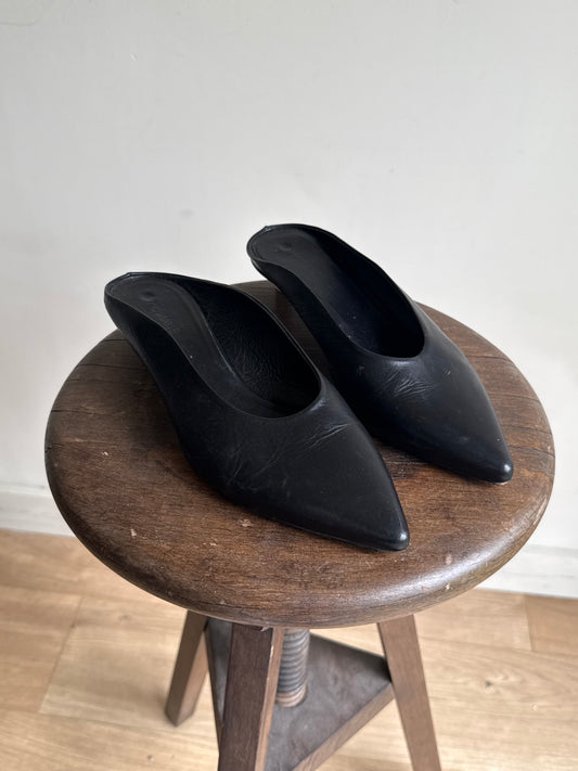Vic Matie Leather Heeled Mules, 38