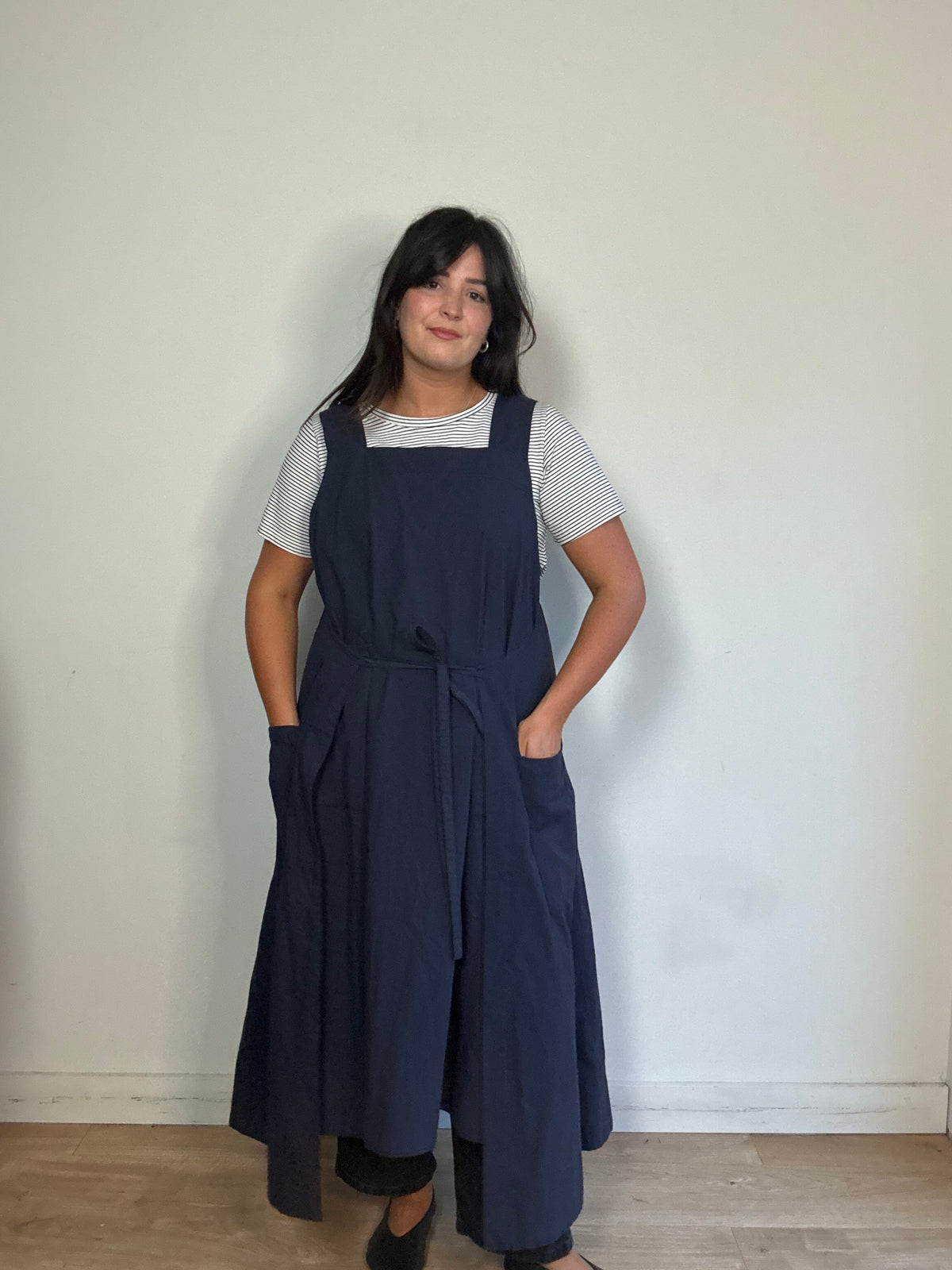 Toast Tie Sides Apron Dress, S/M