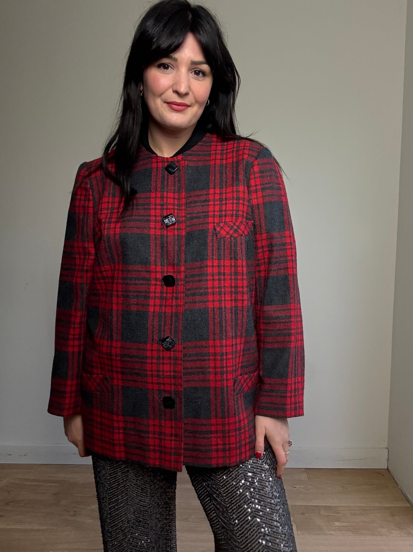 Vintage 80's Tartan Jacket, XL-XXL