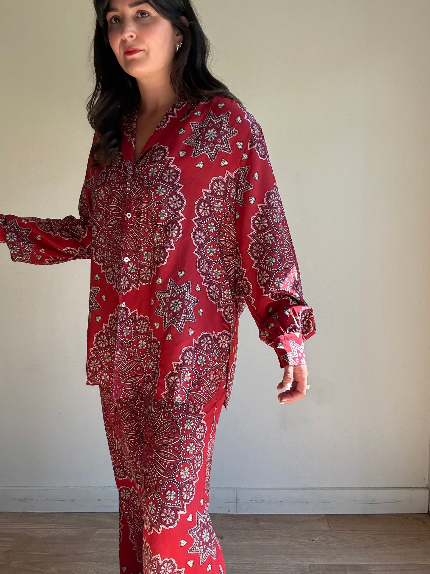 NEW Hayley Menzies Pure Silk Co-Ord, XL