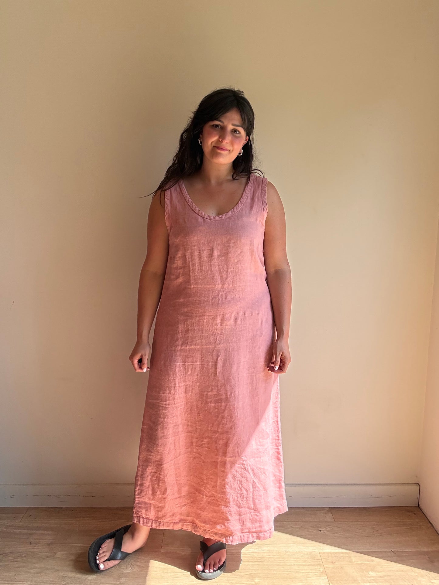 Sauths Nida Linen Maxi Dress, M